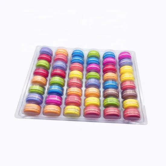 Macaron Display PET Container Tray 33.3x 25.2cm fits 48