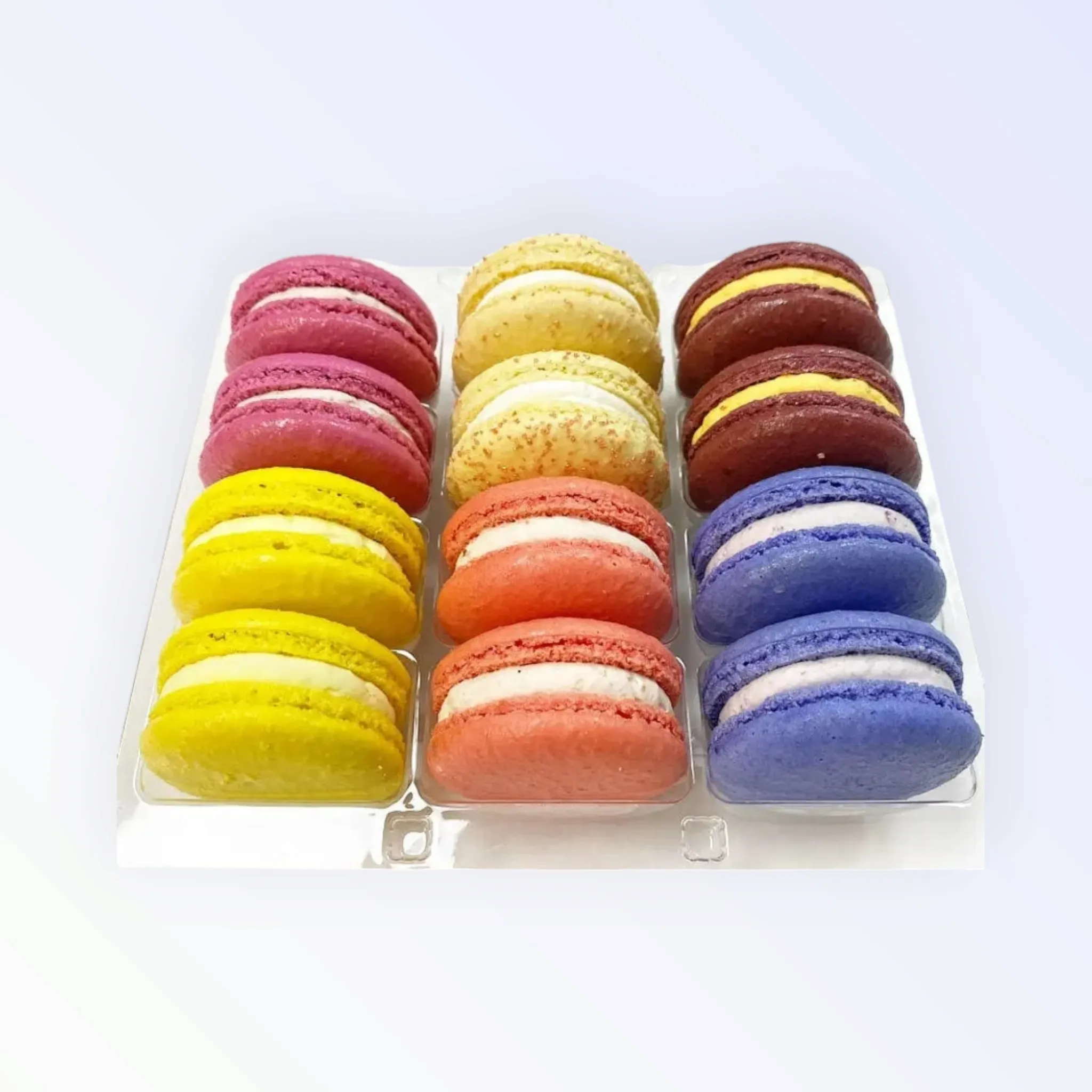 Macaron Display PET Container Tray 33.3x 25.2cm fits 48