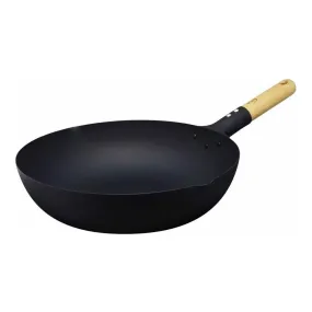 Magma Plate Pure Iron Wok, 24cm, Induction Safe - Takumi