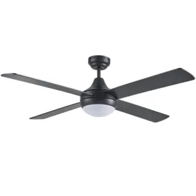 Martec Link 48" AC Ceiling Fan with Tricolour LED Light & Wall Control - Matt Black