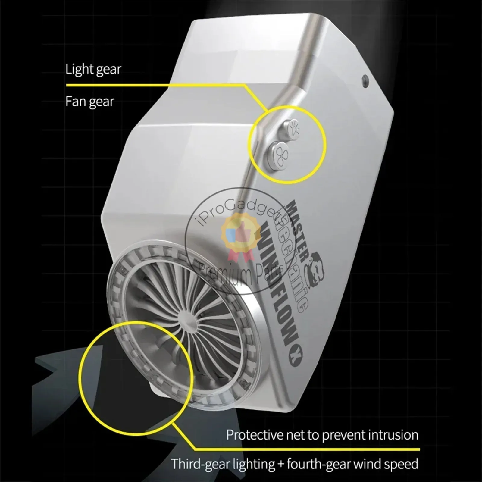 Mechanic WindFlow X Exhaust Fan with Light Powerful Smoke Exhaust Tool Suitable for Microscopes Welding and Repair of Phone PCB