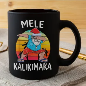 Mele Kalikimaka Hawaiian Christmas Dabbing Santa Hawaii Xmas Mug