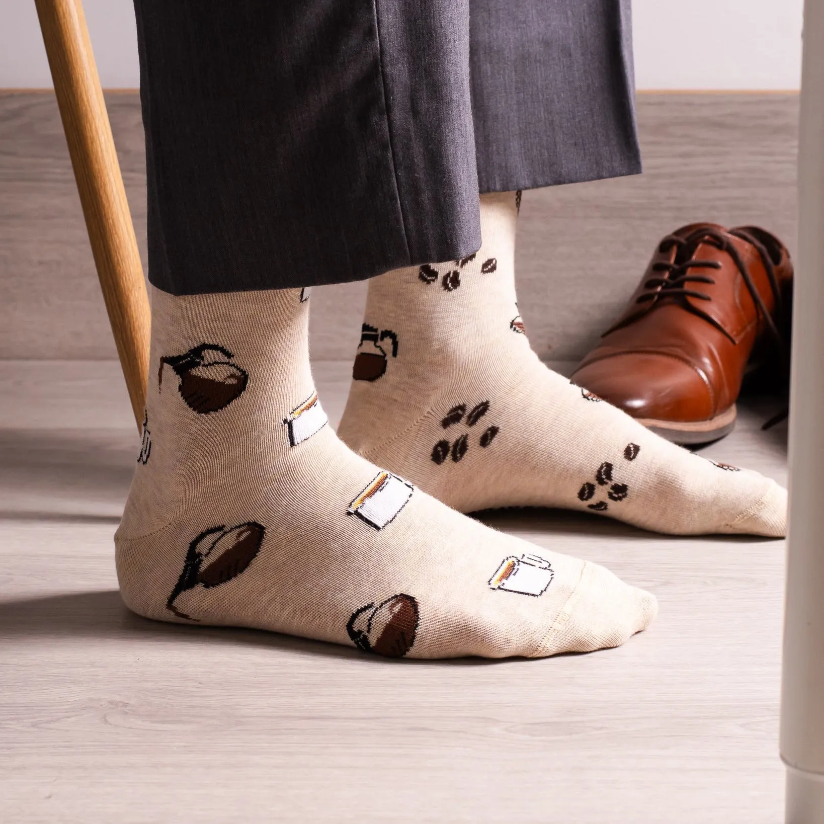 Men's Vintage Coffee Socks