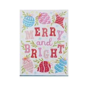 Merry Bright with Pom Pom Kitchen Towel