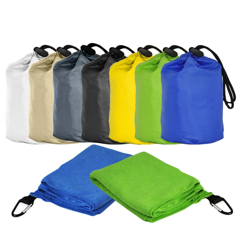 Microfiber Sports Towel with Carabiner