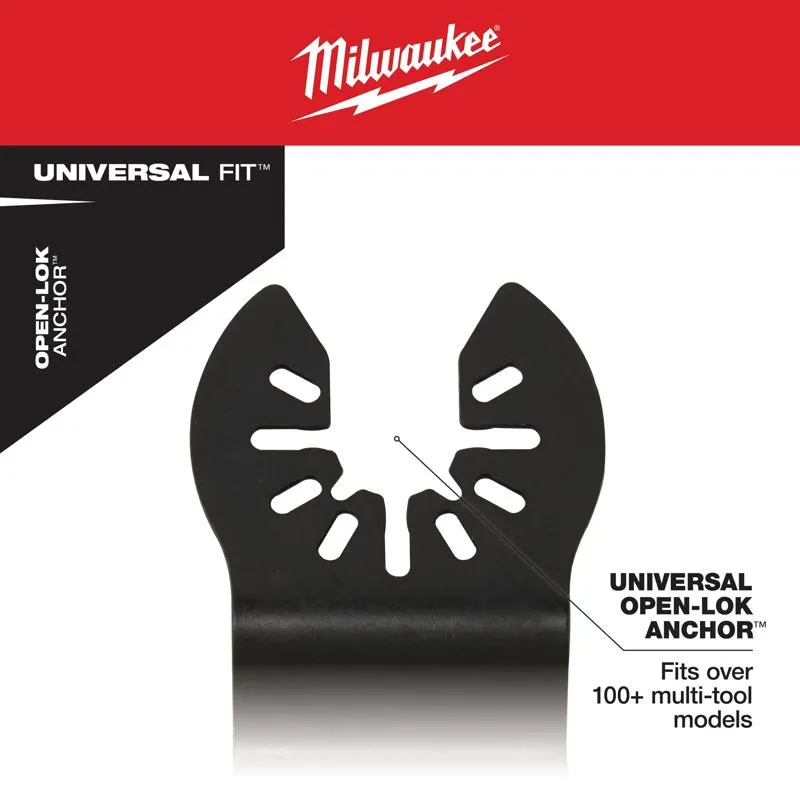 Milwaukee Universal Fit Open-Lok 3.41 in. L X 2 in. W Stainless Steel 3-in-1 Multi-Tool Scraper Blad