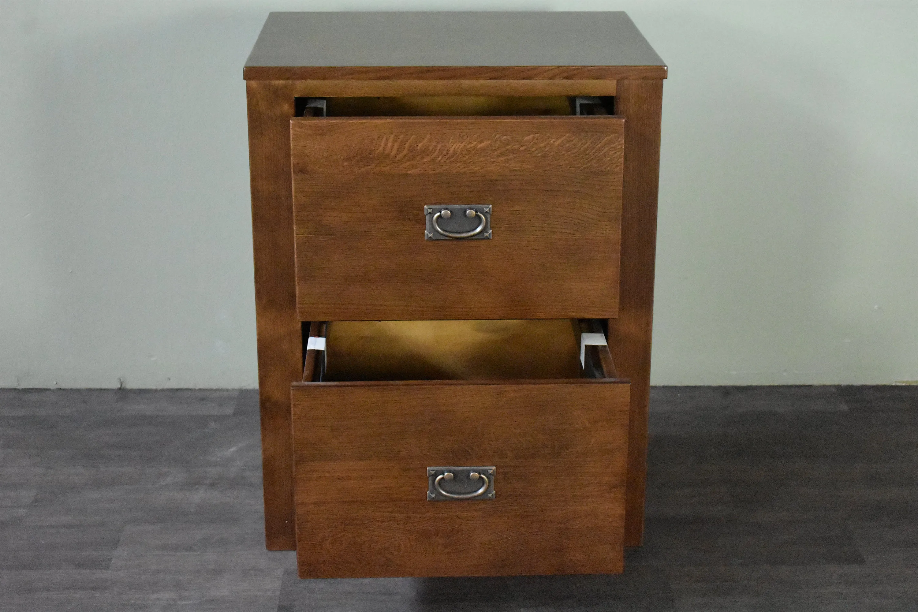 Mission 2 Drawer File Cabinet - Walnut (AW)