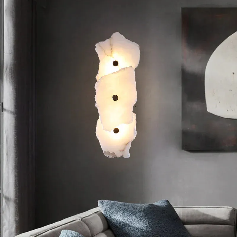 Modern Alabaster Wall Sconce