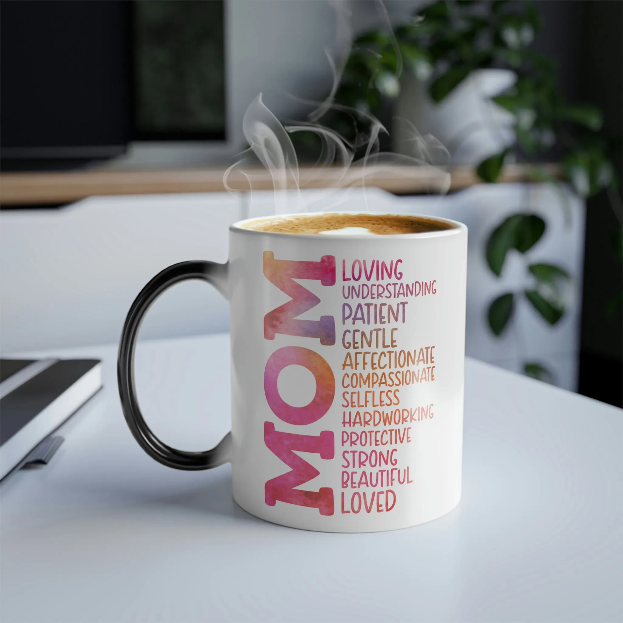 Mom describers colored 11oz Color Morphing Mug