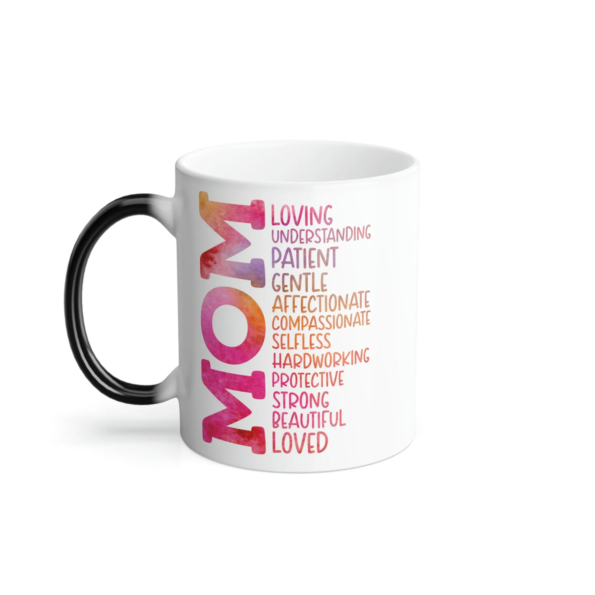 Mom describers colored 11oz Color Morphing Mug