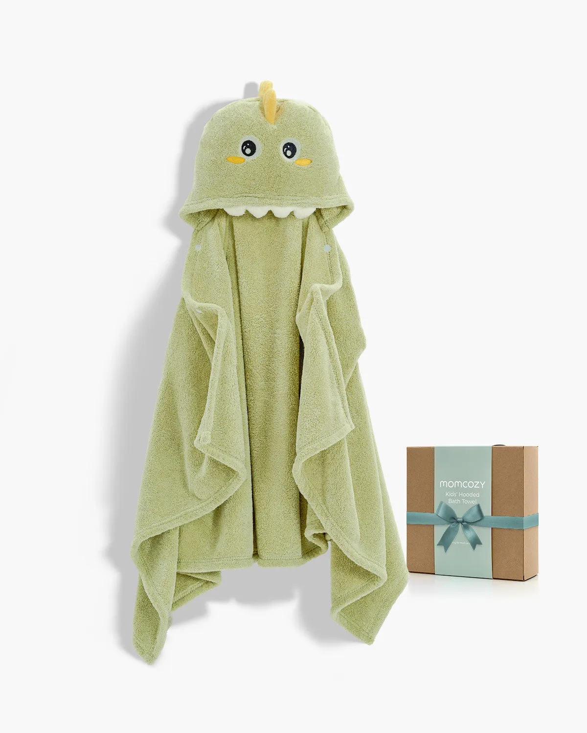 Momcozy Coral Fleece Hooded Baby Towel - Naughty Crocodile