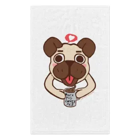 More Pug Coffee Please Rally Towel, 11x18