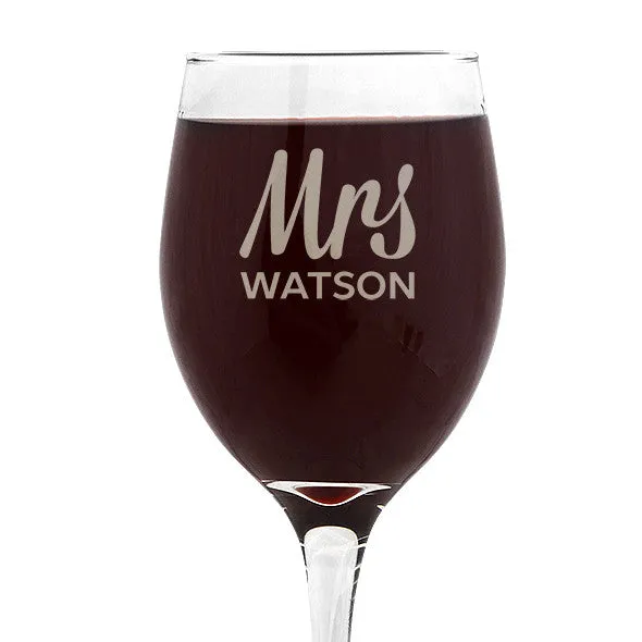 Mrs Design Wine Glass