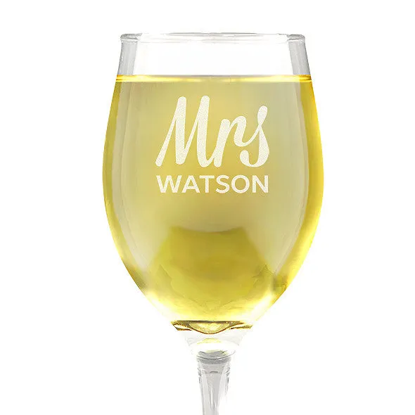 Mrs Design Wine Glass