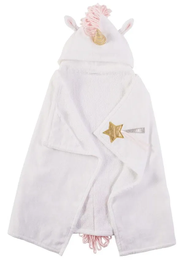 Mud Pie Unicorn Hooded Towel