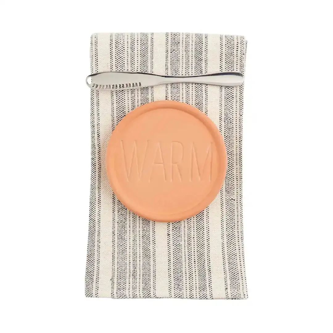 Mud Pie Warming Towel and Stone Set