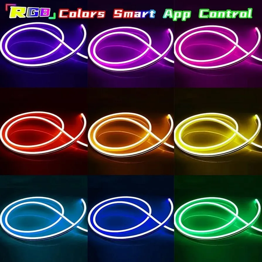 Neon RGB Rope Magic Light - 5 Meters with Remote and APP control.