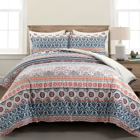 Nesco Stripe Cotton Duvet Cover 3 Piece Set