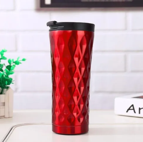 New 500 Ml Double Wall Stainless Steel Car Coffee Mug  Cup Coffee Tea Mug Thermo Water Bottle Thermocup Thermomug