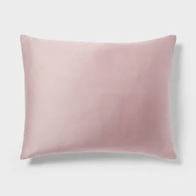 New - King Luxe Lyocell Duvet Cover and Sham Set Blush - Threshold