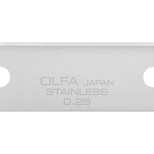 Olfa GSB-2S/6B  -  6pk 30mm Stainless Steel Scraper Blades