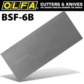 OLFA OLFA SCRAPER BLADES EXTRA HEAVY DUTY X6 FOR BSR200&BSR300 100MMX0.45MM BLA BSF-6B