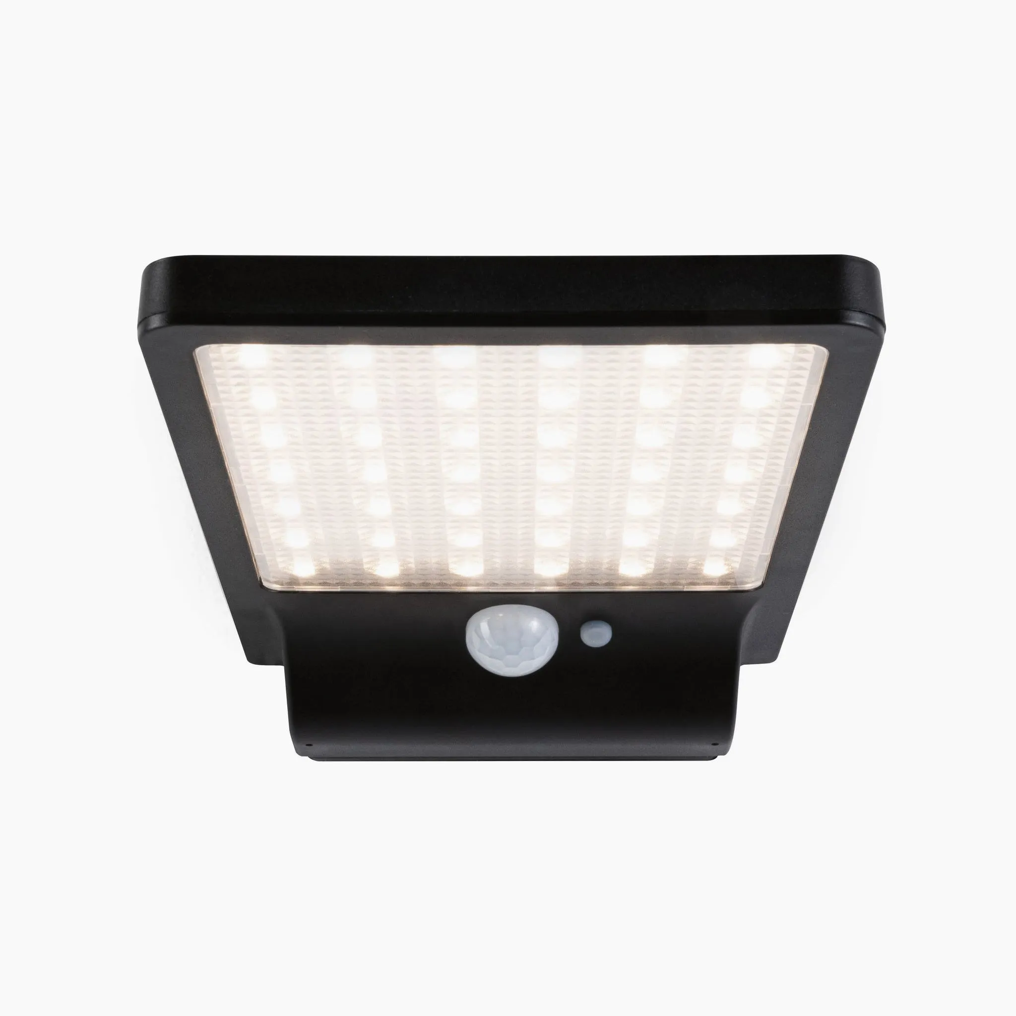 Outdoor Solveig 4.8W LED Solar Wall Light with Motion Detection in Black