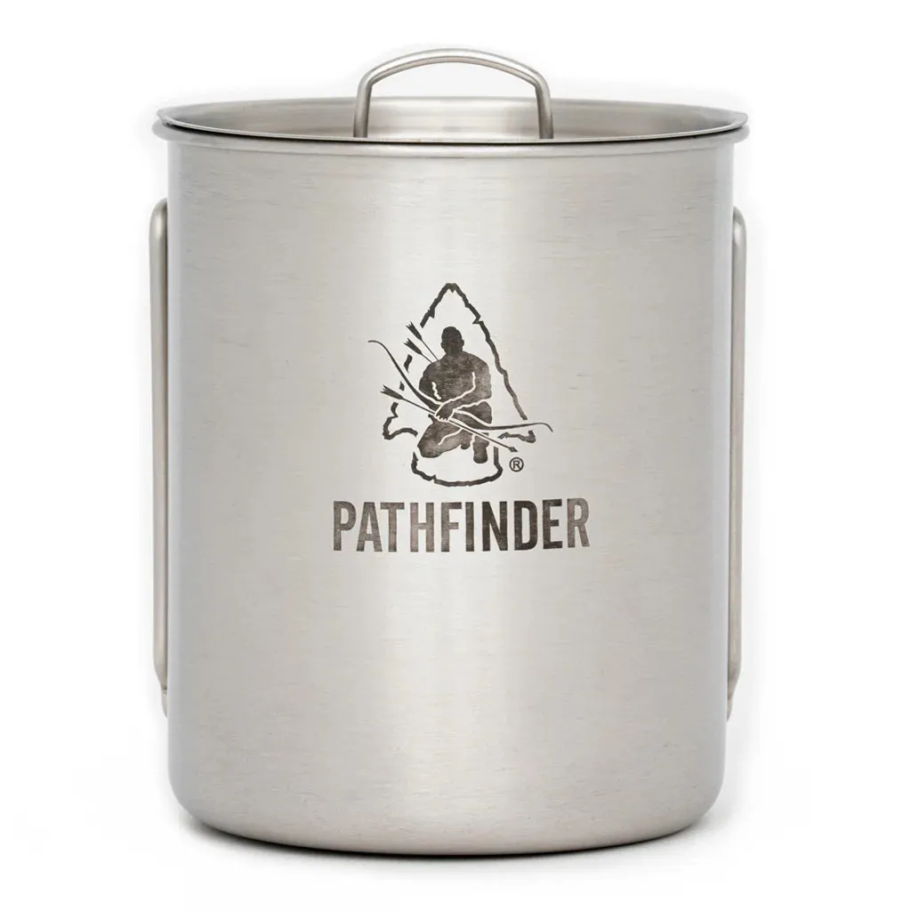 Pathfinder 32 oz Stainless Water Bottle   Cup   Stove Set