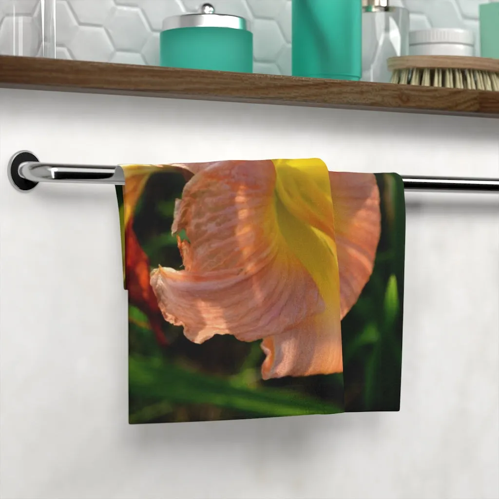 Peach and Yellow Fish Face Towel