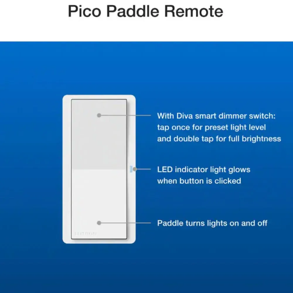 Pico Wireless Control Smart Paddle Remote, light Almond