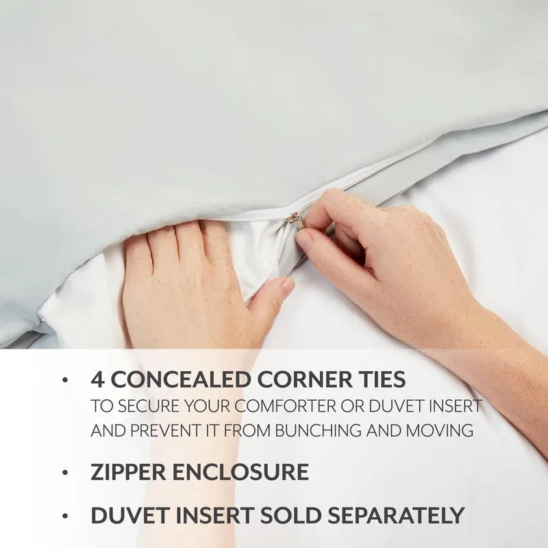 Pinch-Pleat 3-Piece Duvet Cover Set