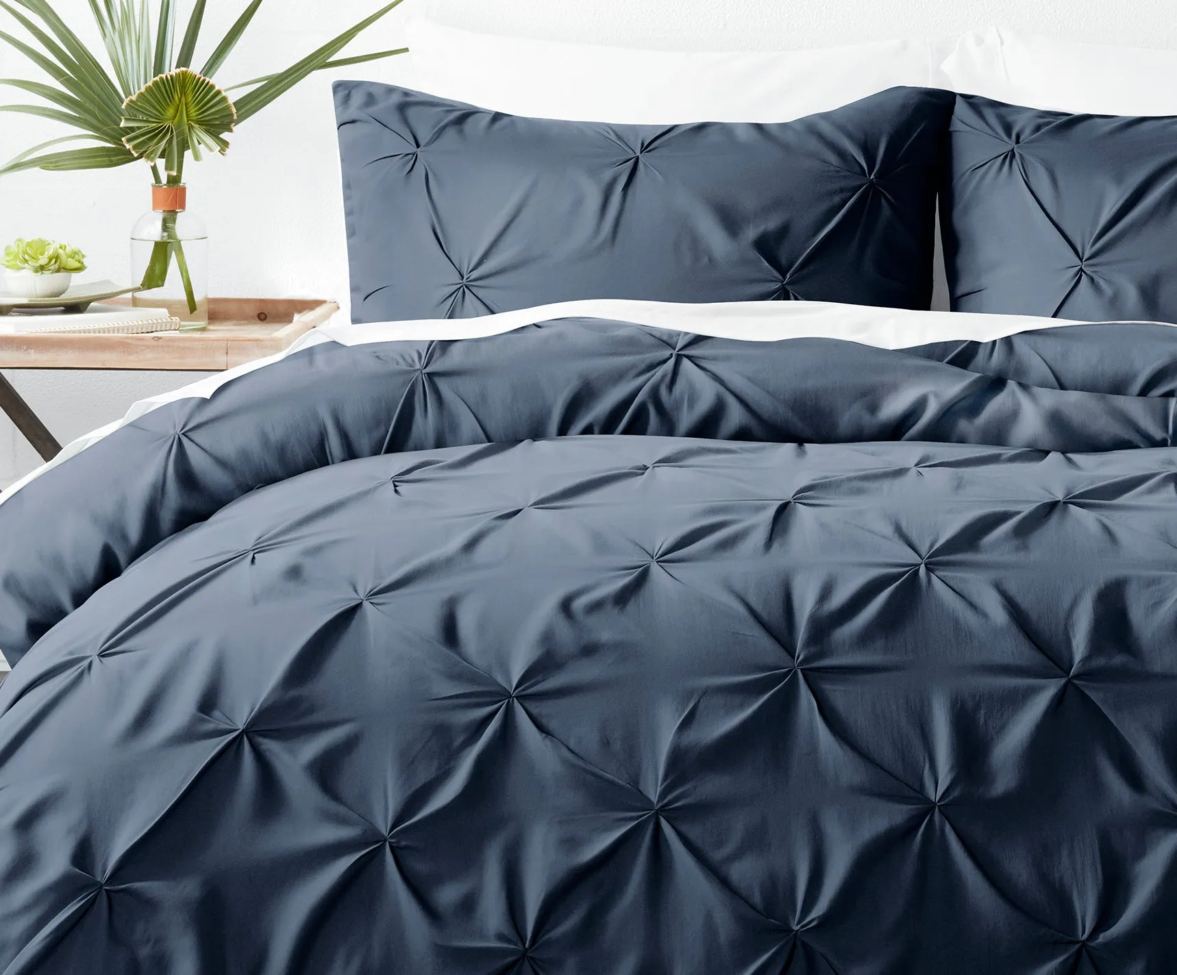 Pinch-Pleat 3-Piece Duvet Cover Set