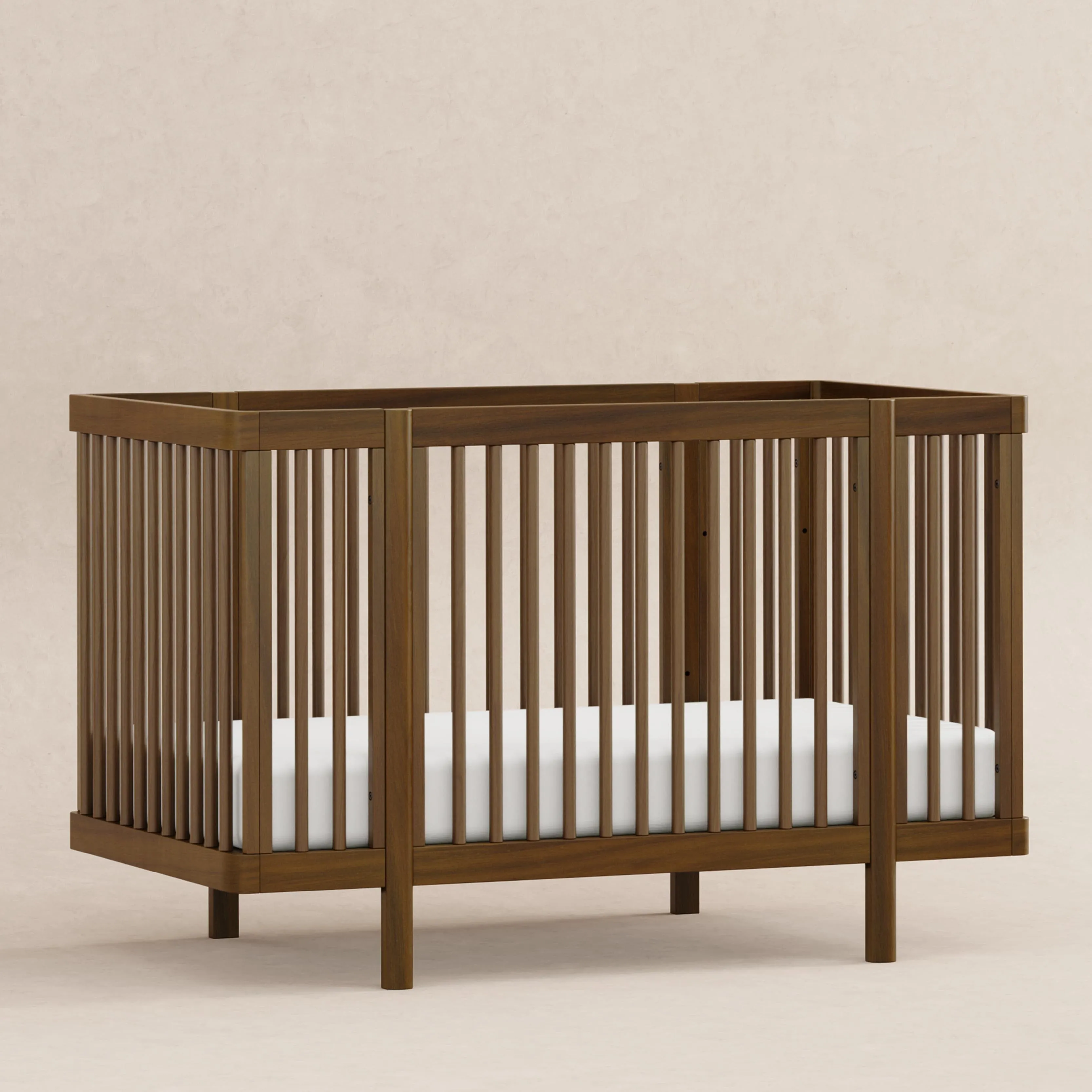 Pogo 8-in-1 Convertible Crib with All-Stages Conversion Kits | Natural Walnut