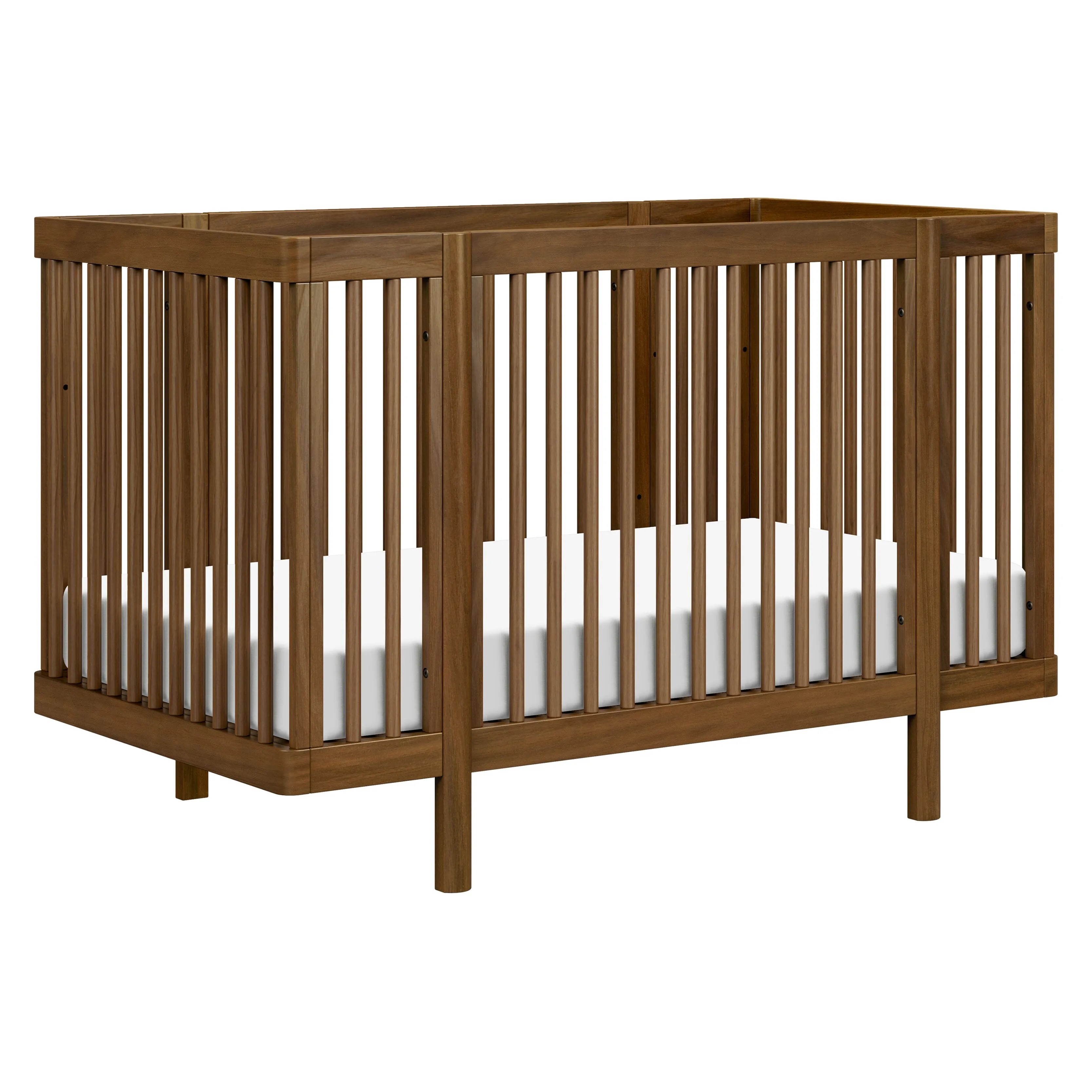 Pogo 8-in-1 Convertible Crib with All-Stages Conversion Kits | Natural Walnut