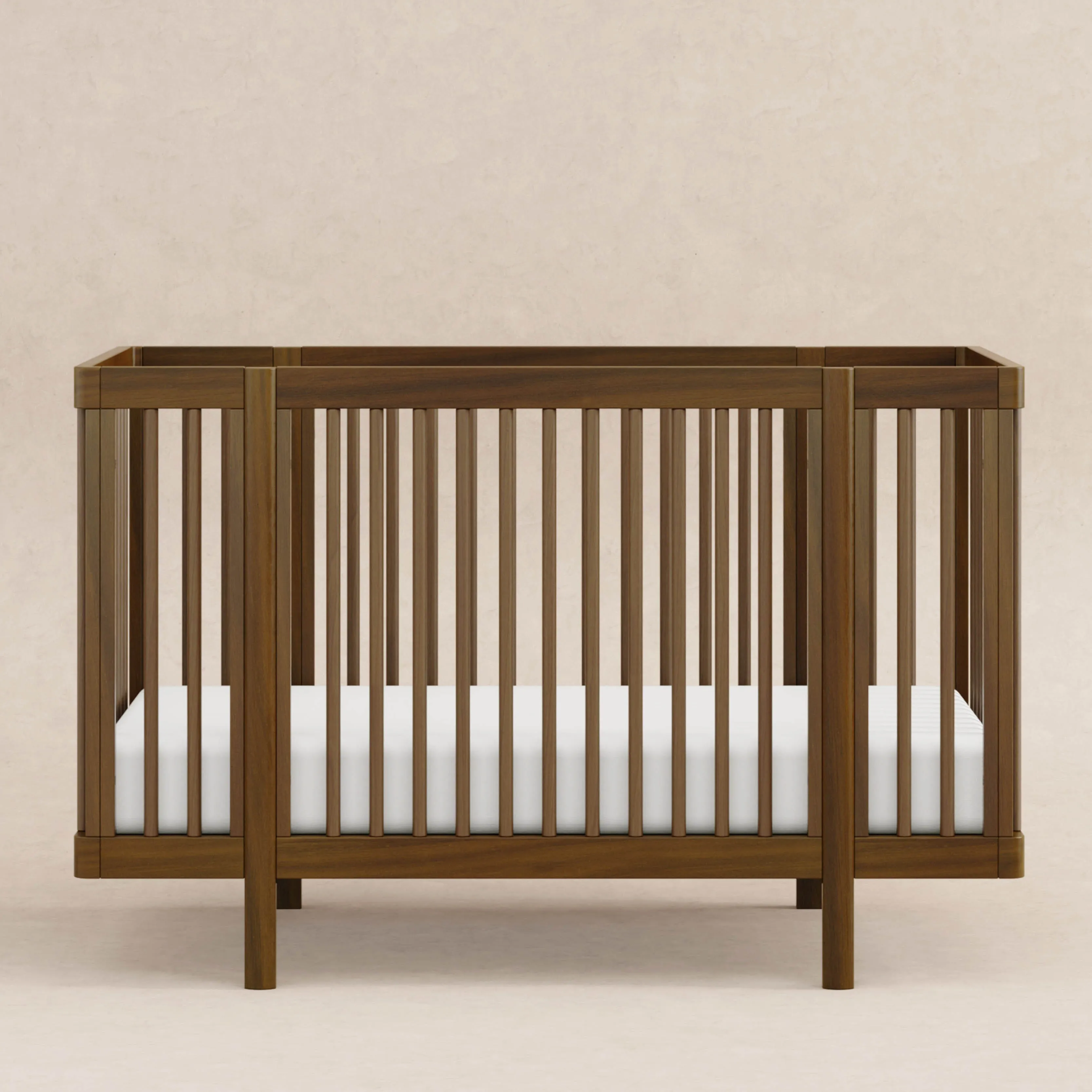 Pogo 8-in-1 Convertible Crib with All-Stages Conversion Kits | Natural Walnut