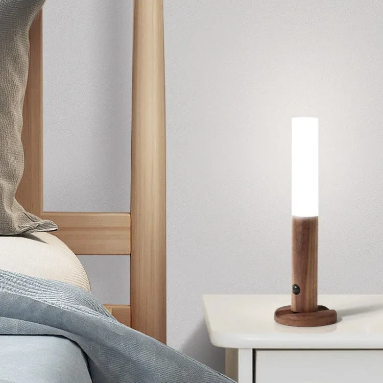 Portable Wood Smart LED Torch | Walnut