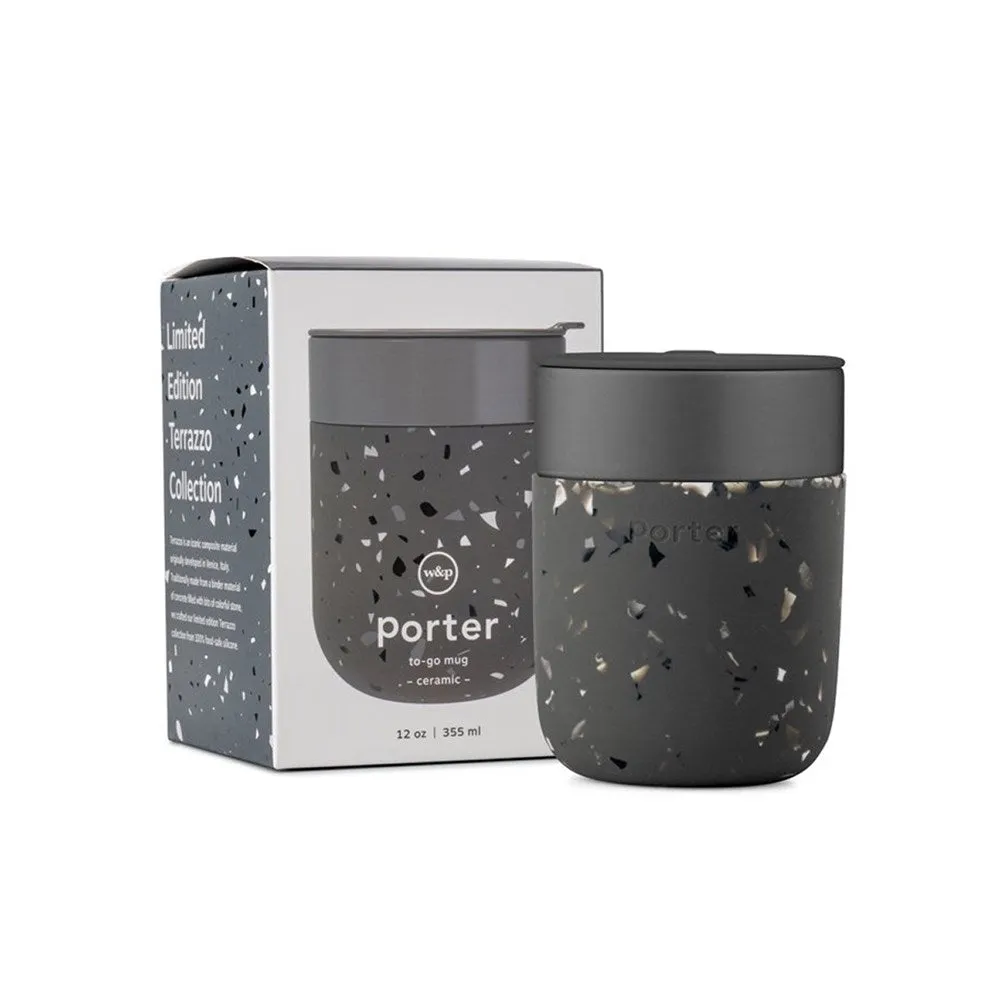 Porter: Ceramic Mug Terrazzo 355ml Charcoal