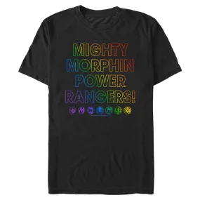 Power Rangers Mighty Morphin’ Pride Adult T-Shirt