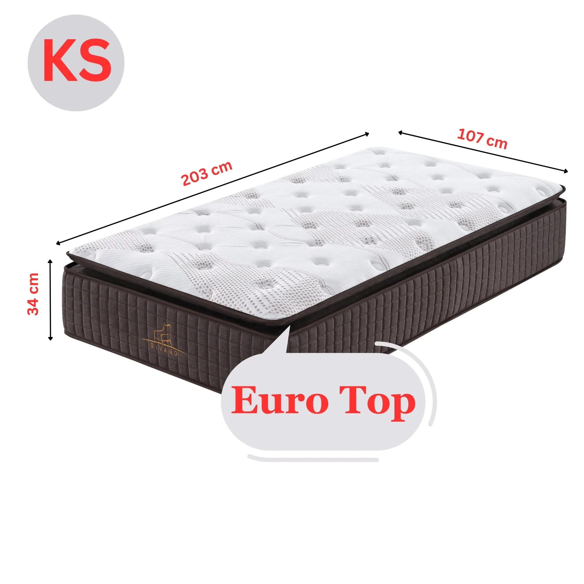 Premium 7 Zones Foam Box Edge Support King Single Mattress