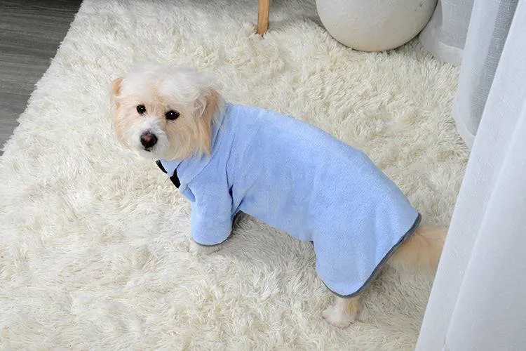 Quick-Dry Pet Bathrobe – Ultra-Absorbent Microfiber Towel for Dogs and Cats!