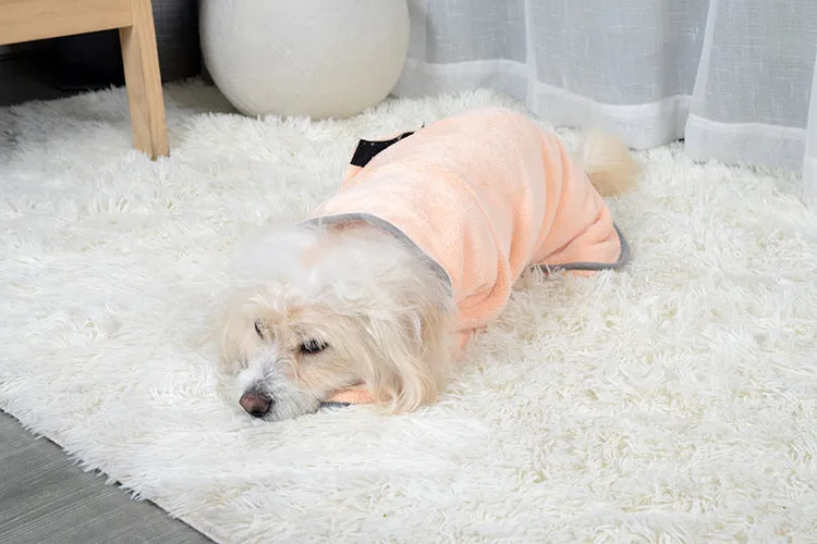 Quick-Dry Pet Bathrobe – Ultra-Absorbent Microfiber Towel for Dogs and Cats!