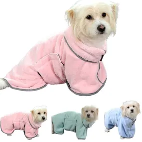 Quick-Dry Pet Bathrobe – Ultra-Absorbent Microfiber Towel for Dogs and Cats!