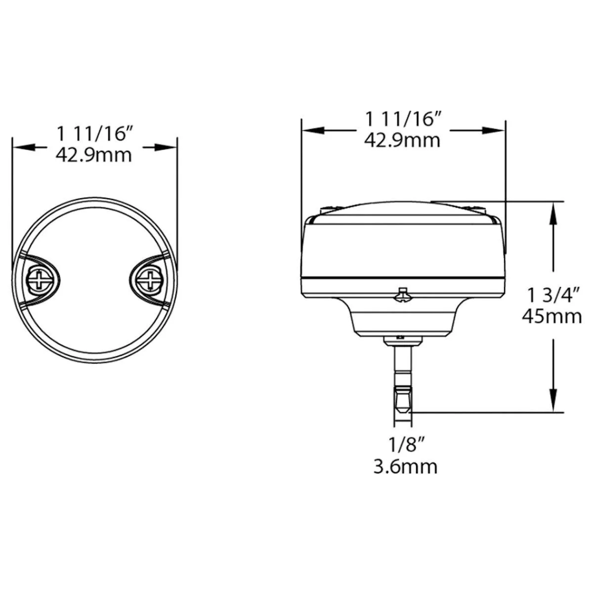 RAB Daylight Photocell Sensor Natural light detection 15V