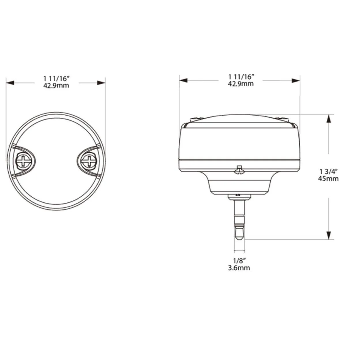 RAB MW-S Microwave Sensor With Daylight Photocell Built-in 15V