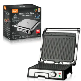 RAF Steak Machine | Double-Sided baking Tray | Non-Stick | Temperature Regulator | Easy to Clean