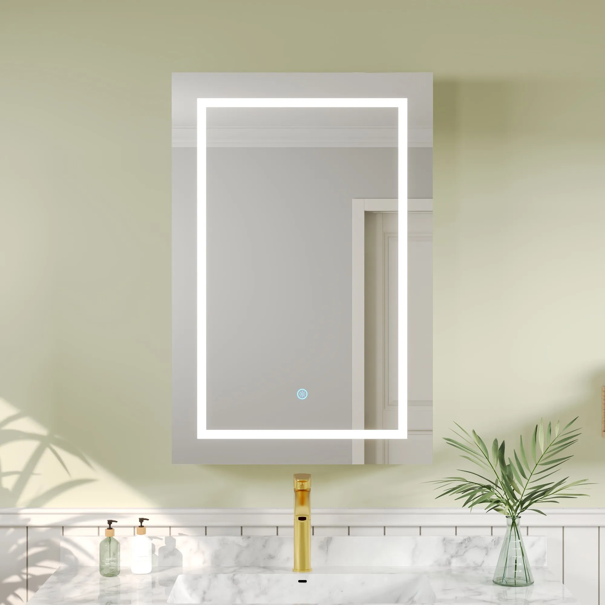 Rectangular Bathroom Vanity Mirrors, Bright Adjustment