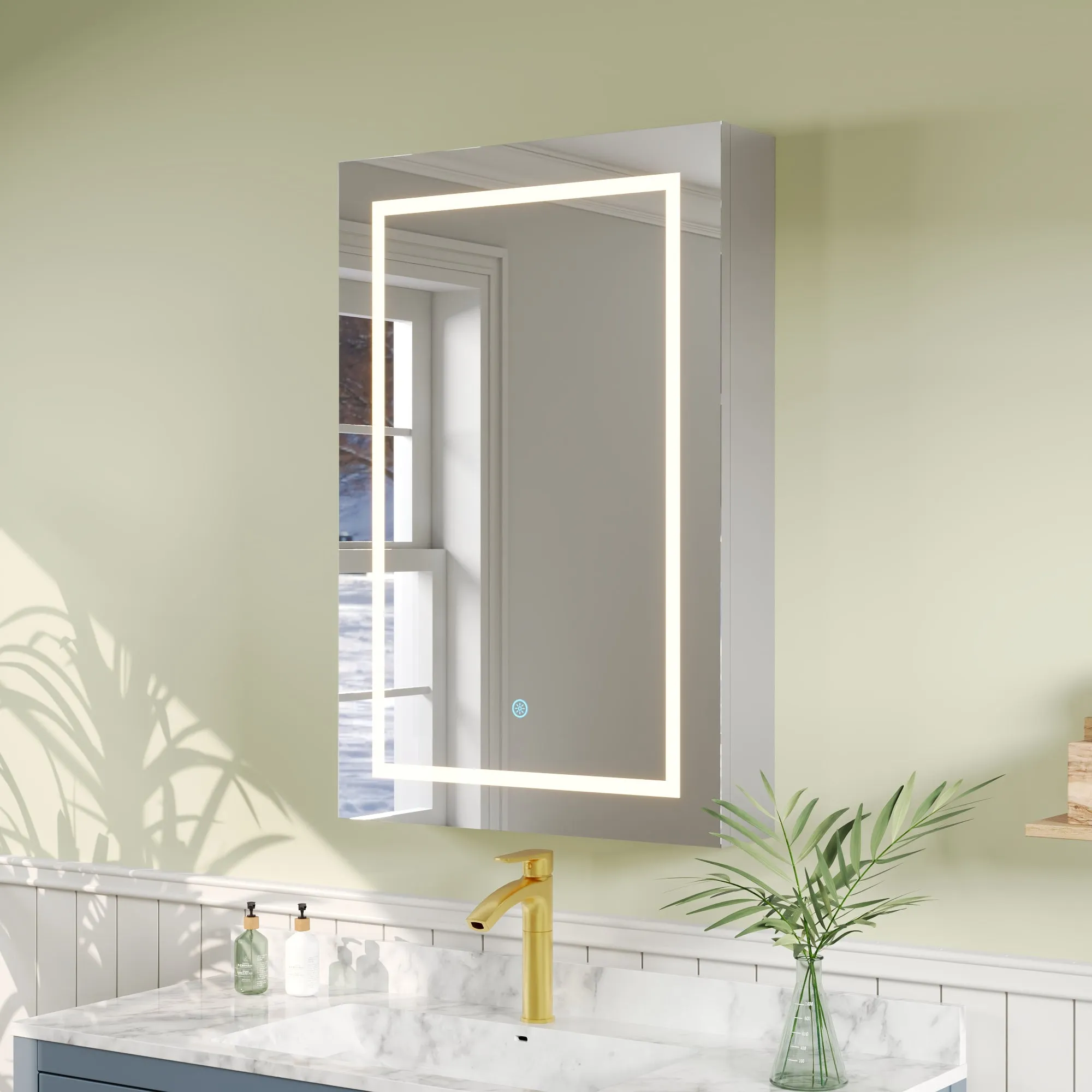 Rectangular Bathroom Vanity Mirrors, Bright Adjustment