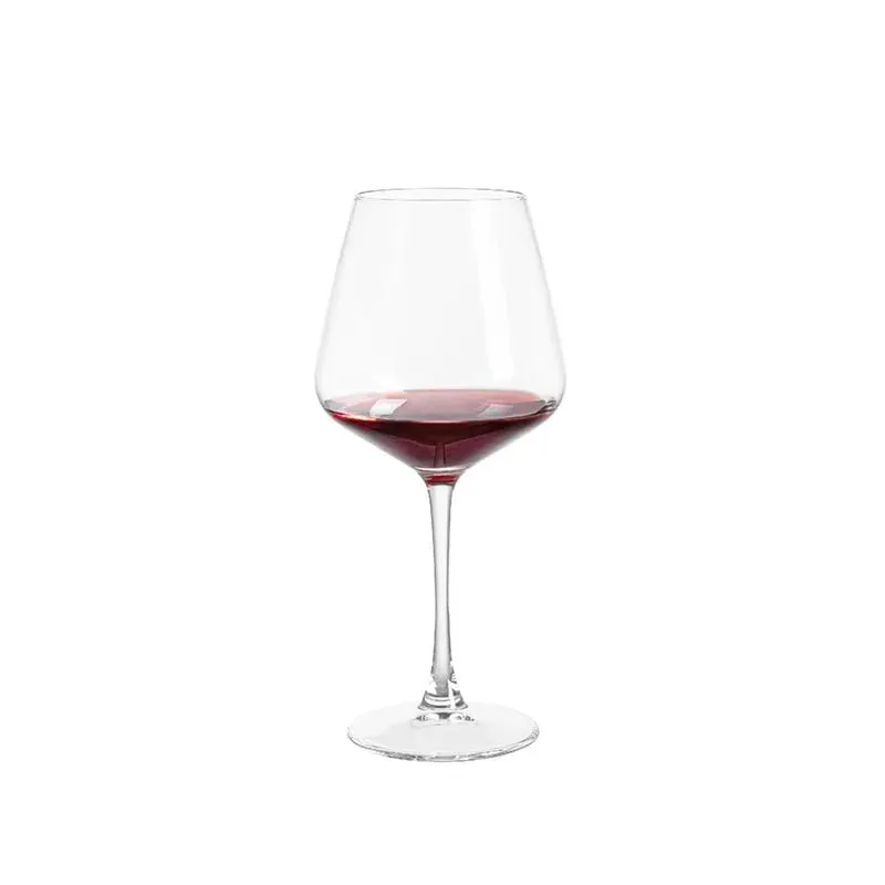 Red Wine Goblet and Champagne Glasses Clear Crystal Drinkware | Set of 6 | 2 x 12 inches | 460ml