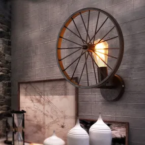 Retro Loft Vintage Wall Light Sconce Metal Wheel Industrial Wall Lamp Lighting Fixture Cafe Bar Restaurant Wandlamp Decoration