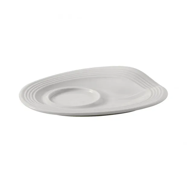 REVOL CRUMPLE ESPRESSO SAUCER WHITE